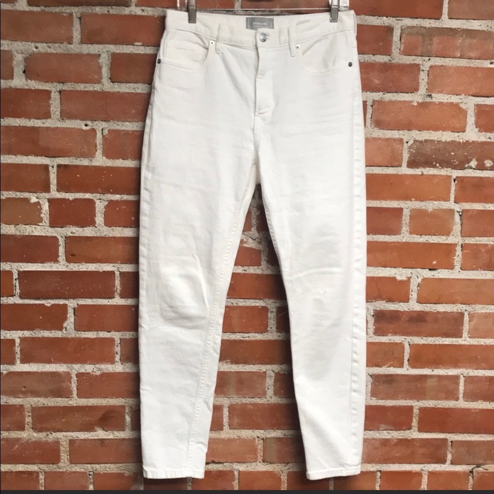 Everlane high rise skinny jeans white size 29